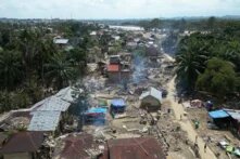 Drone image Indonesia floods 2025