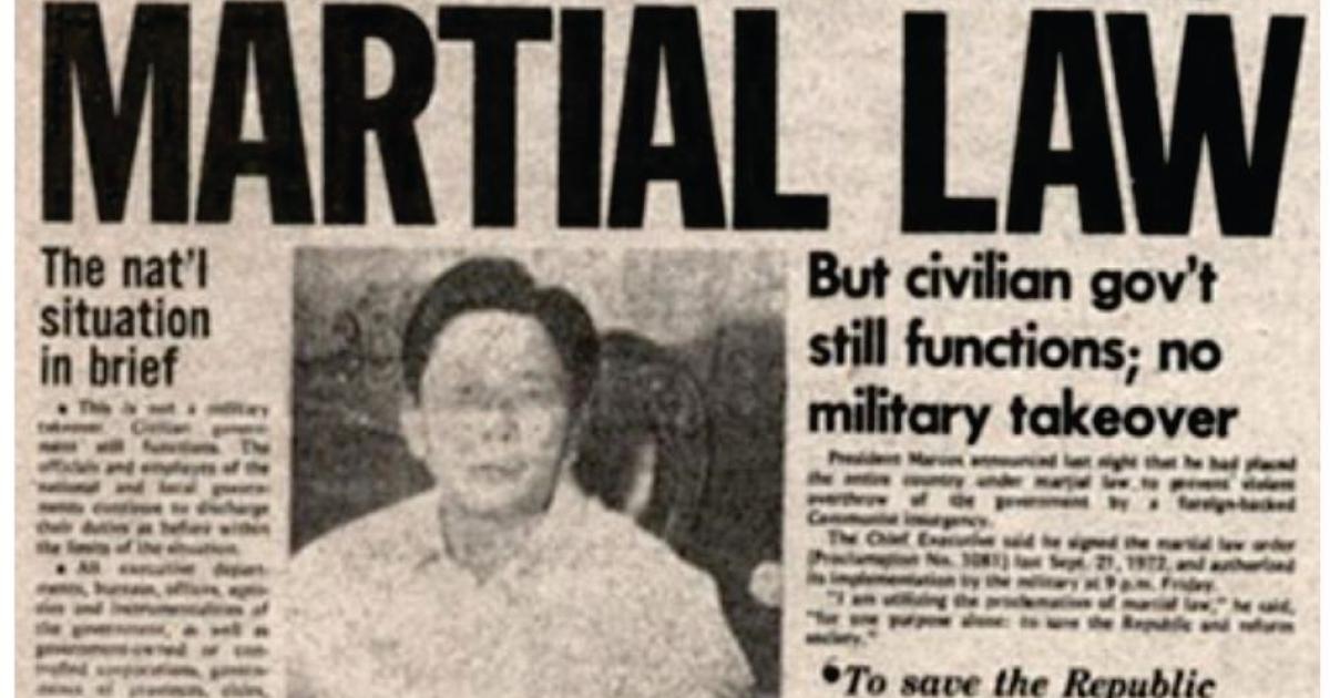 On Martial Law At 50: Fact-Checking The Marcos Story, Countering The ...