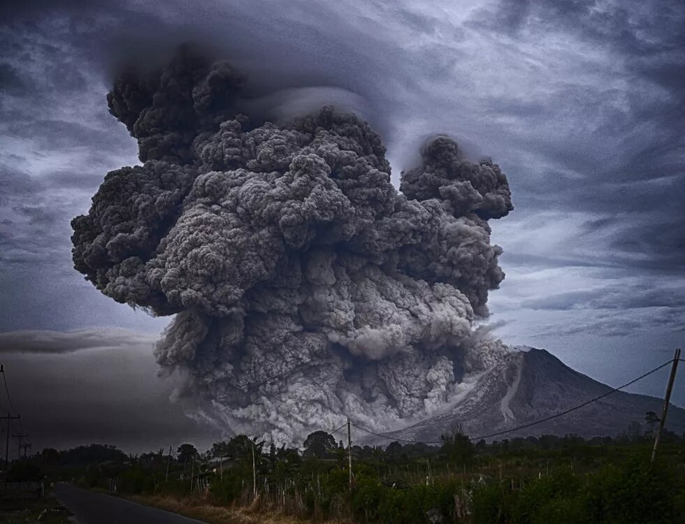 Mount Sinabung in 2016
