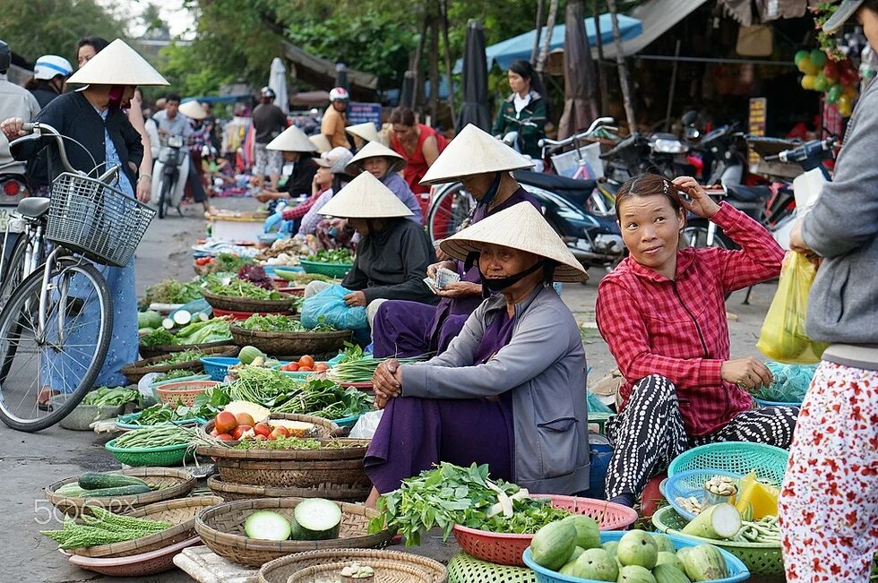Fresh market in Vietnam