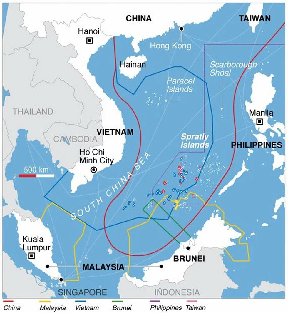 Map of South China Sea