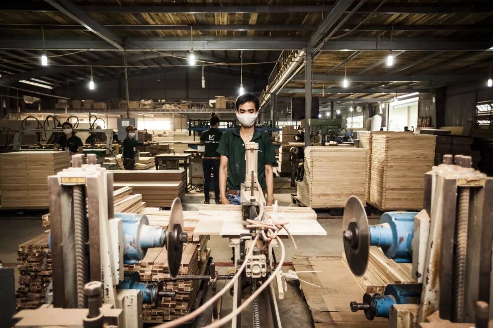 Wood factory in Binh Duong, Viet Nam
