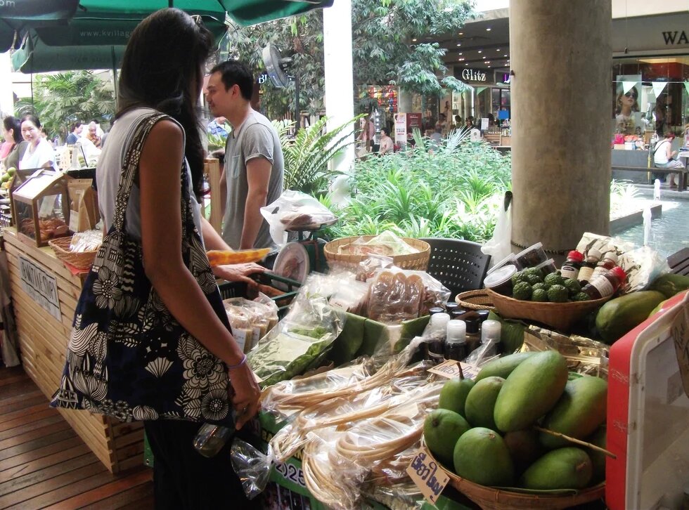 An Organic Farmer's Market in Bangkok