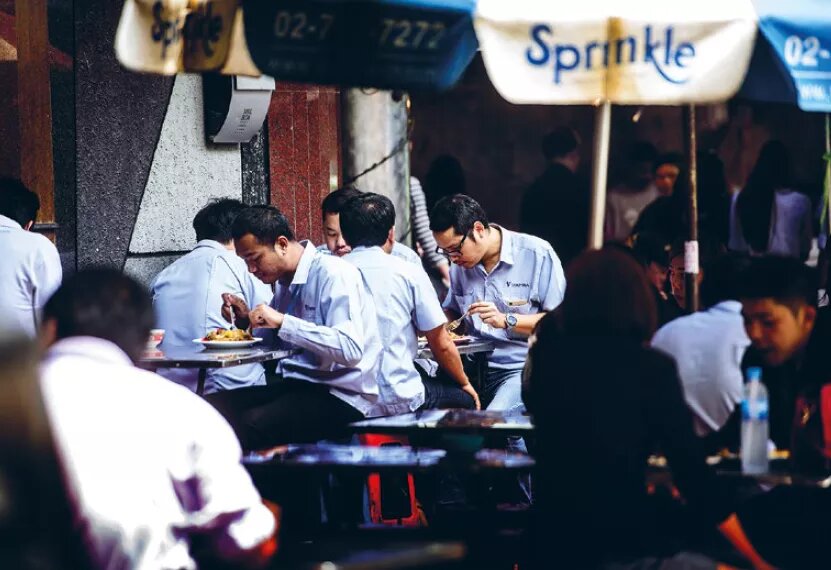 Lunch break in Bangkok